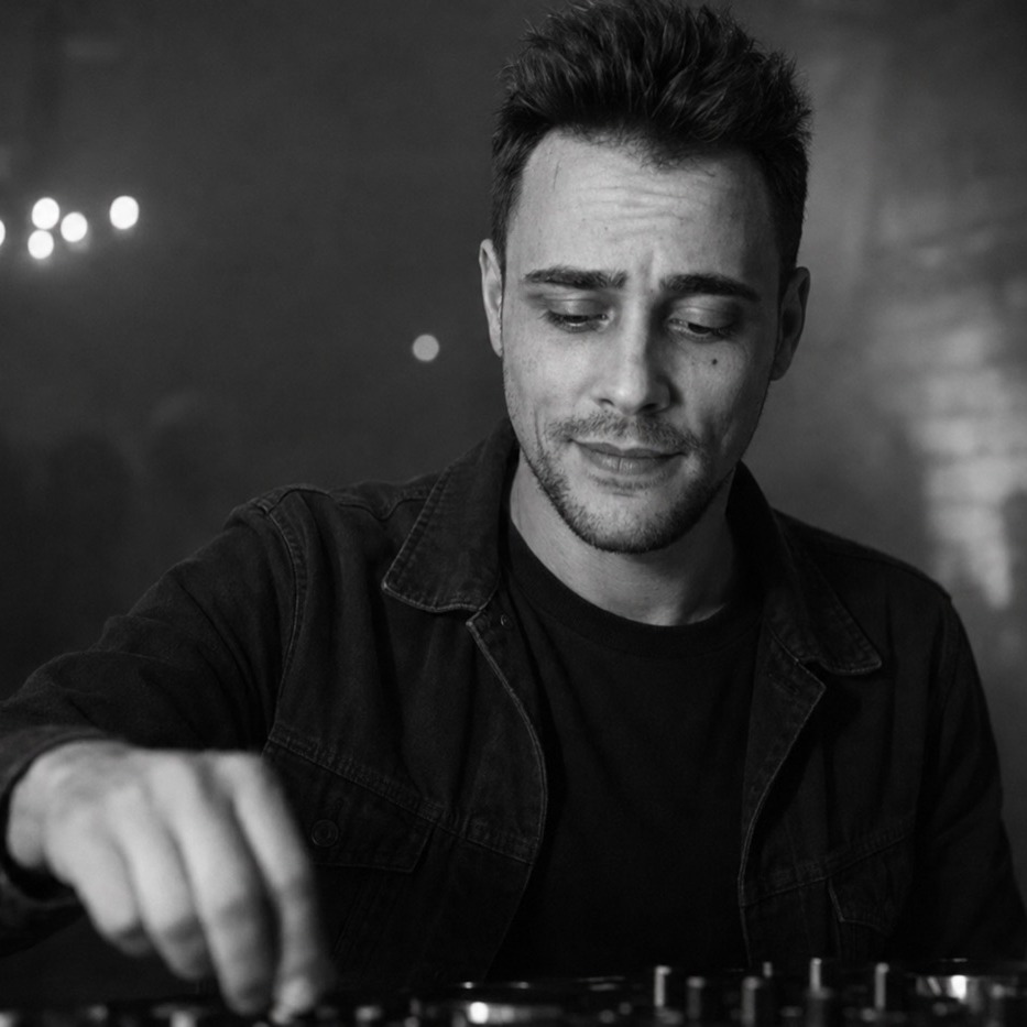 Josh Tebori live am DJ-Pult